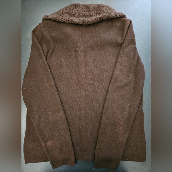 NWT - Lauren Ralph Lauren Active Zip-Up Brown Cardigan - Size XL - Picture 9 of 11